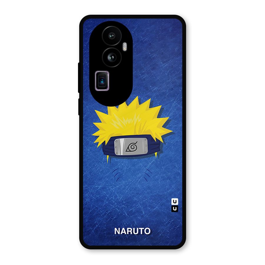 Naruto Headband Minimal Metal Back Case for Oppo Reno10 Pro Plus