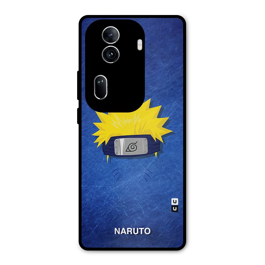 Naruto Headband Minimal Metal Back Case for Oppo Reno11 Pro 5G