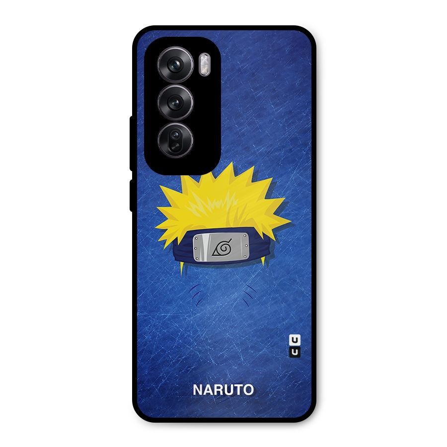Naruto Headband Minimal Metal Back Case for Oppo Reno12 Pro