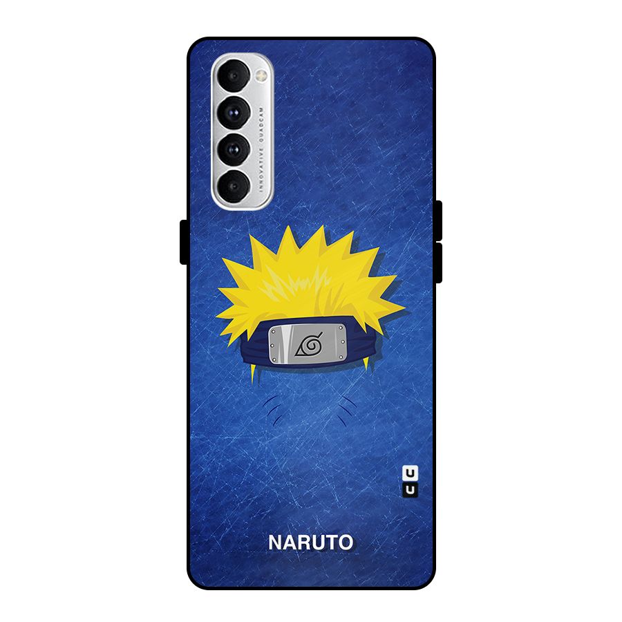 Naruto Headband Minimal Metal Back Case for Oppo Reno4 Pro