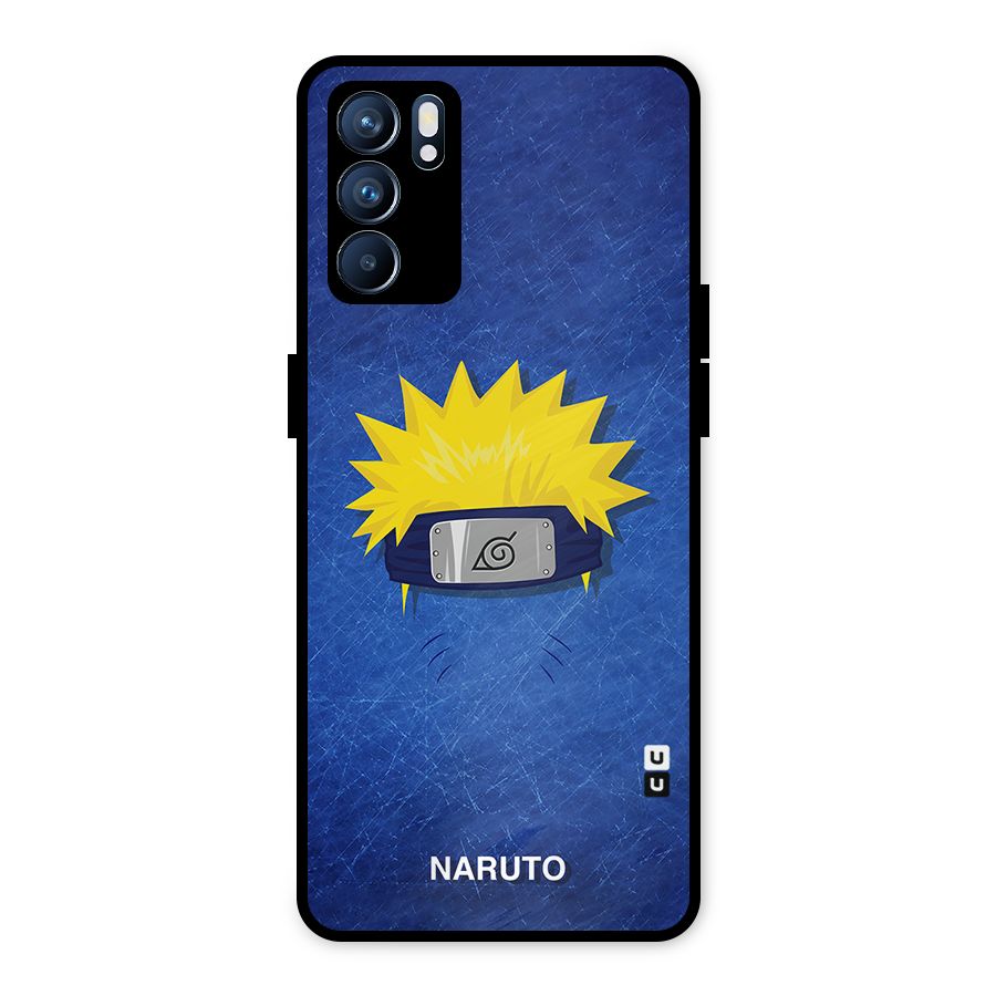 Naruto Headband Minimal Metal Back Case for Oppo Reno6 5G