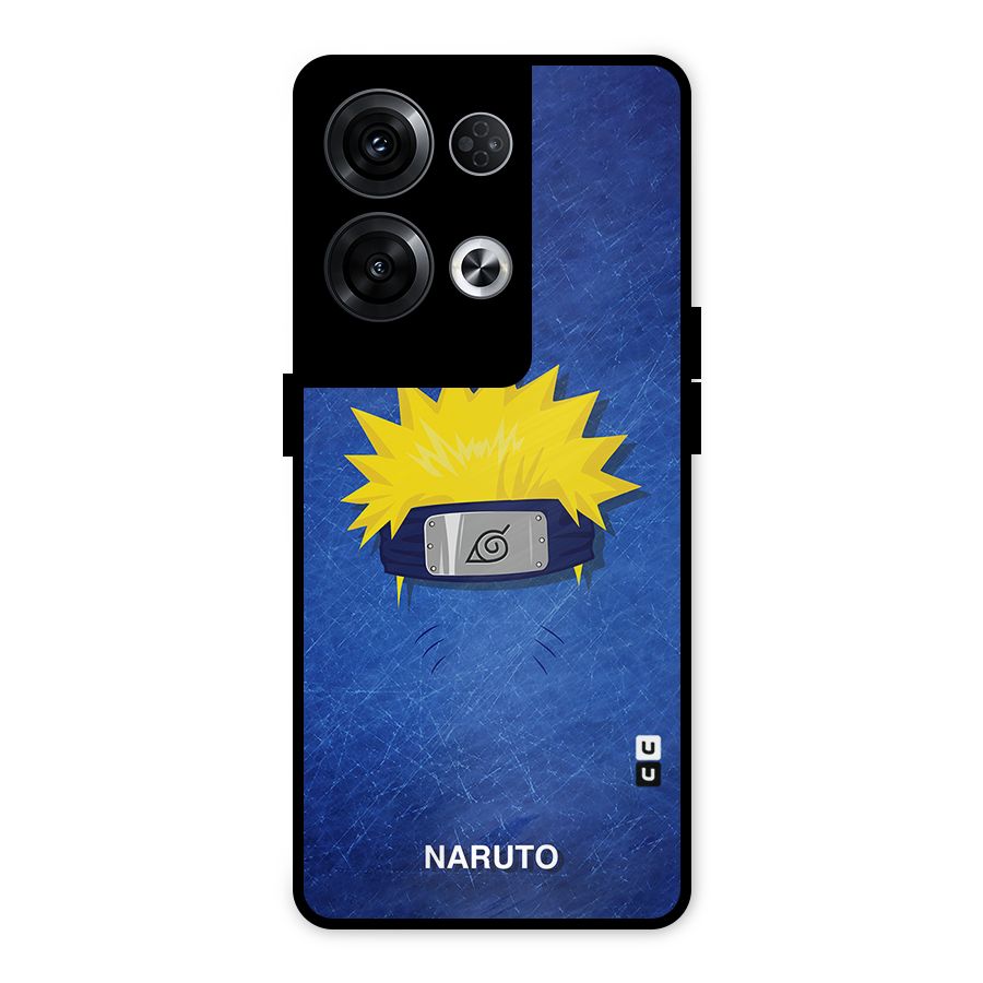 Naruto Headband Minimal Metal Back Case for Oppo Reno8 Pro 5G