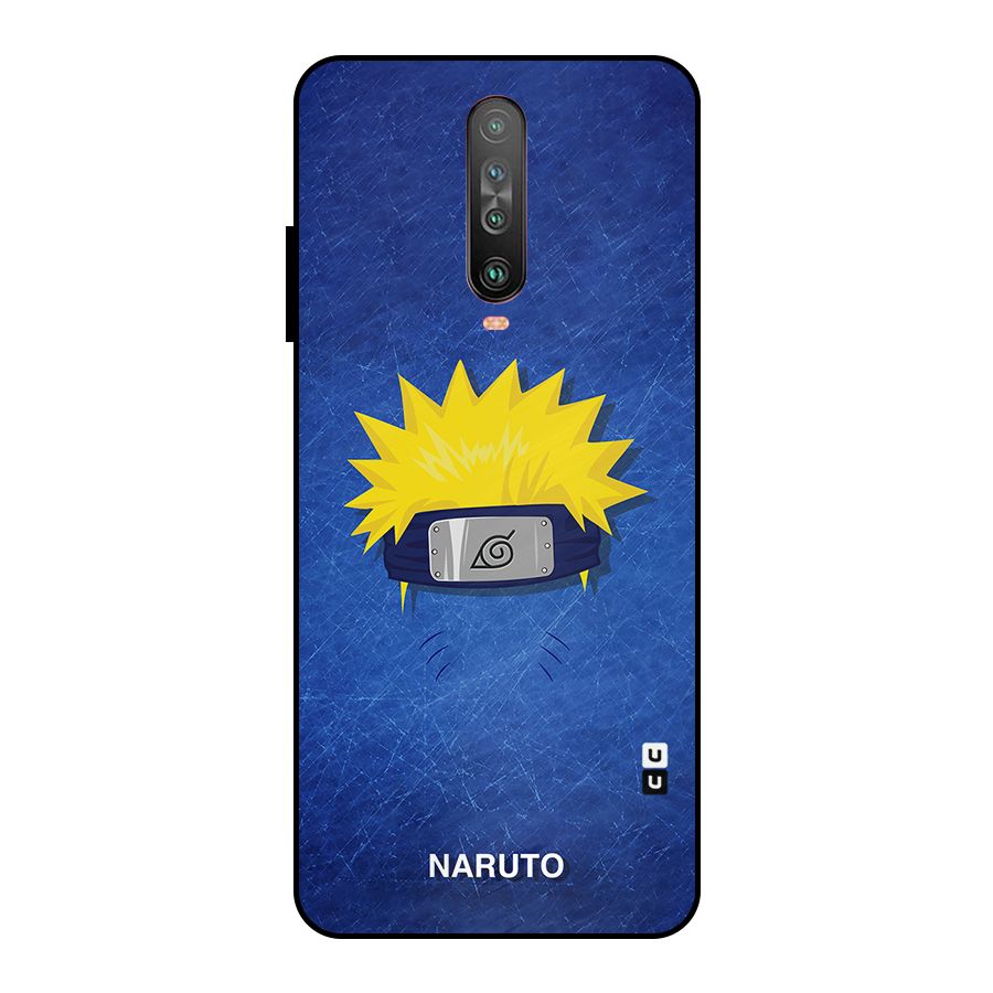 Naruto Headband Minimal Metal Back Case for Poco X2