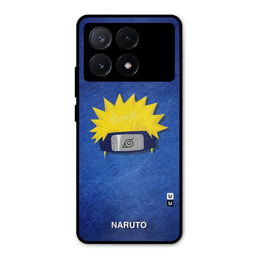 Naruto Headband Minimal Metal Back Case for Poco X6 Pro