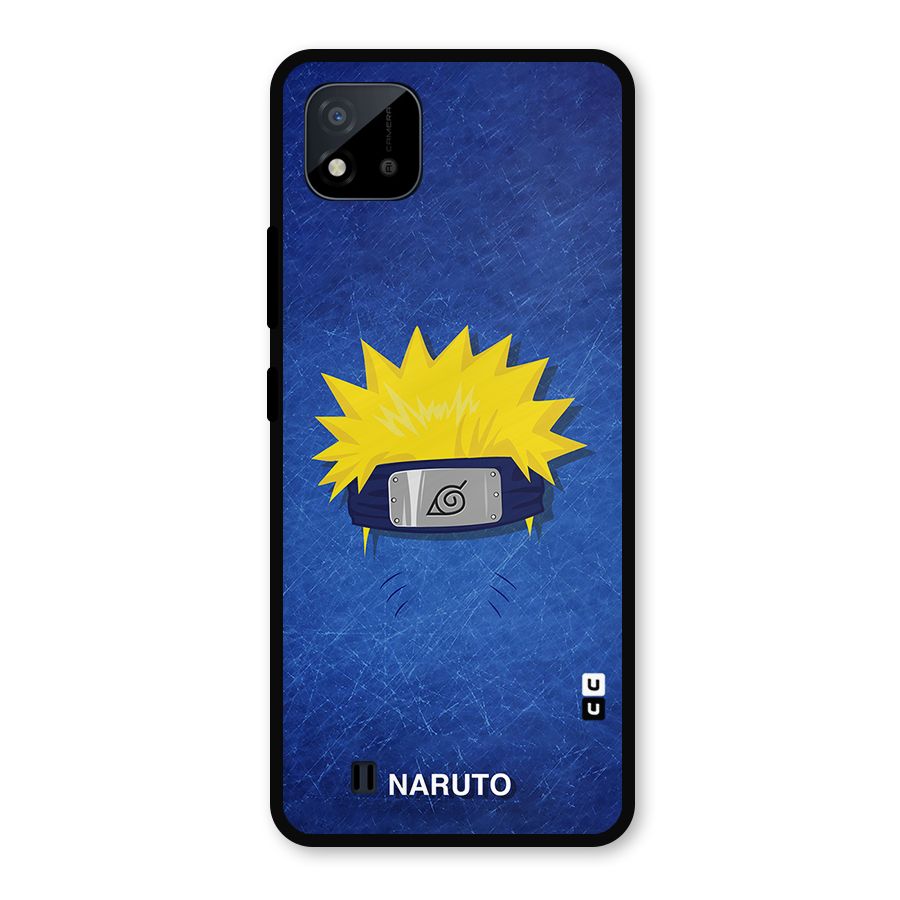 Naruto Headband Minimal Metal Back Case for Realme C11 2021