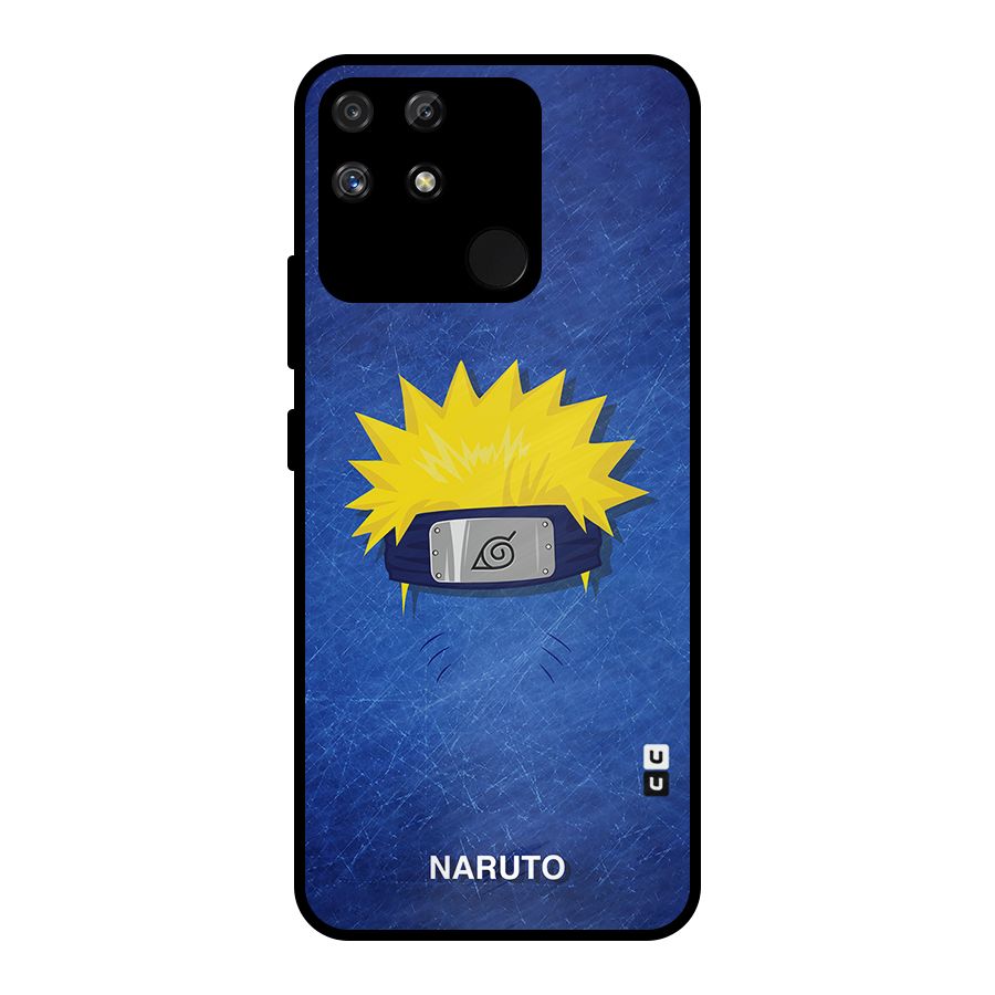 Naruto Headband Minimal Metal Back Case for Realme Narzo 50A
