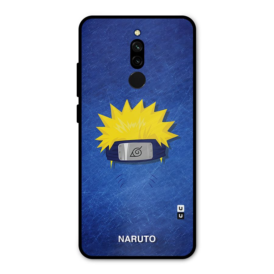 Naruto Headband Minimal Metal Back Case for Redmi 8
