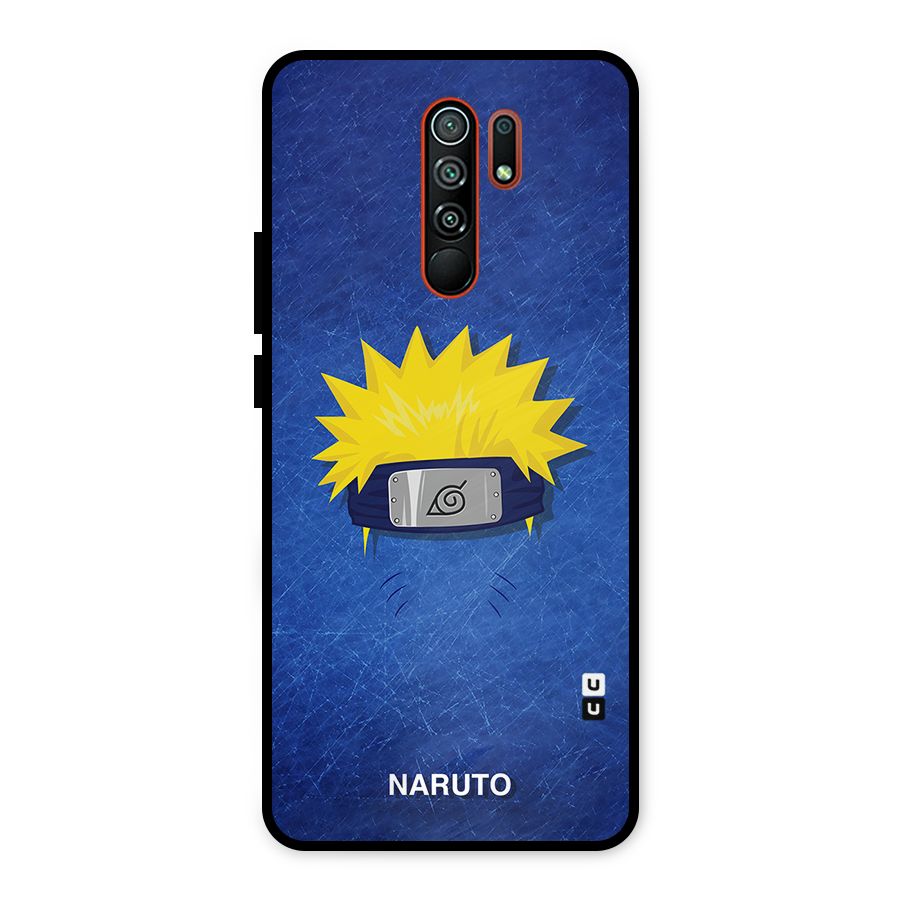 Naruto Headband Minimal Metal Back Case for Redmi 9 Prime