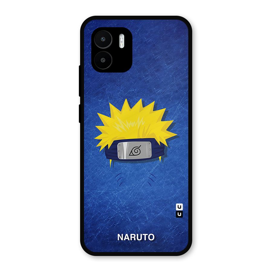 Naruto Headband Minimal Metal Back Case for Redmi A2