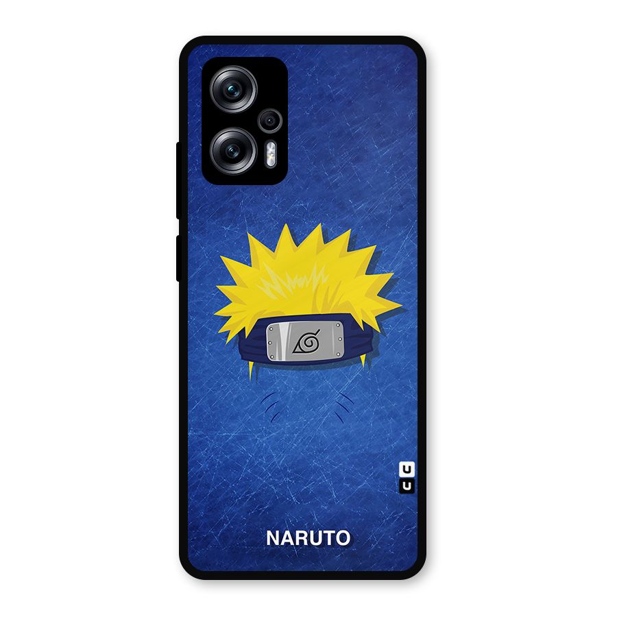 Naruto Headband Minimal Metal Back Case for Redmi K50i