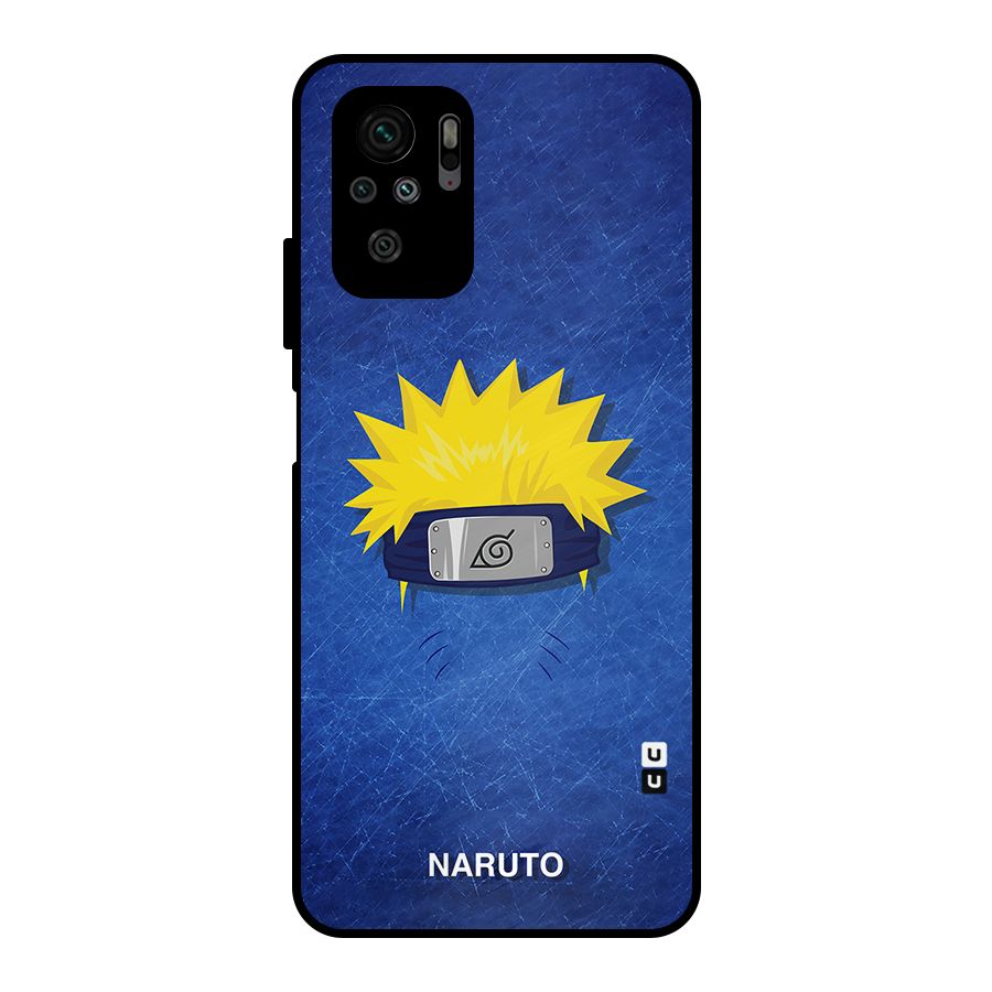 Naruto Headband Minimal Metal Back Case for Redmi Note 10S