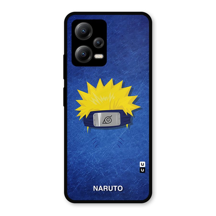 Naruto Headband Minimal Metal Back Case for Redmi Note 12 5G