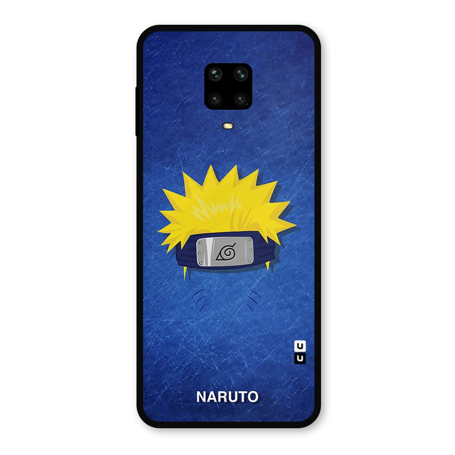 Naruto Headband Minimal Metal Back Case for Redmi Note 9 Pro