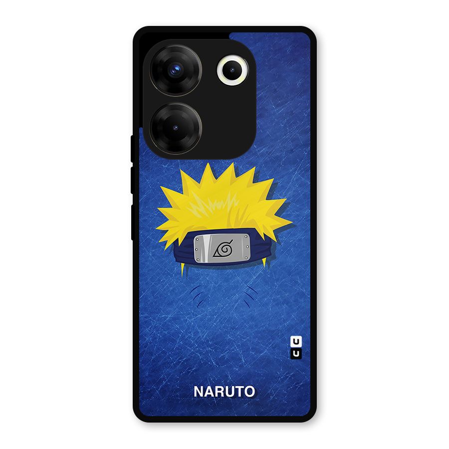 Naruto Headband Minimal Metal Back Case for Tecno Camon 20 Pro