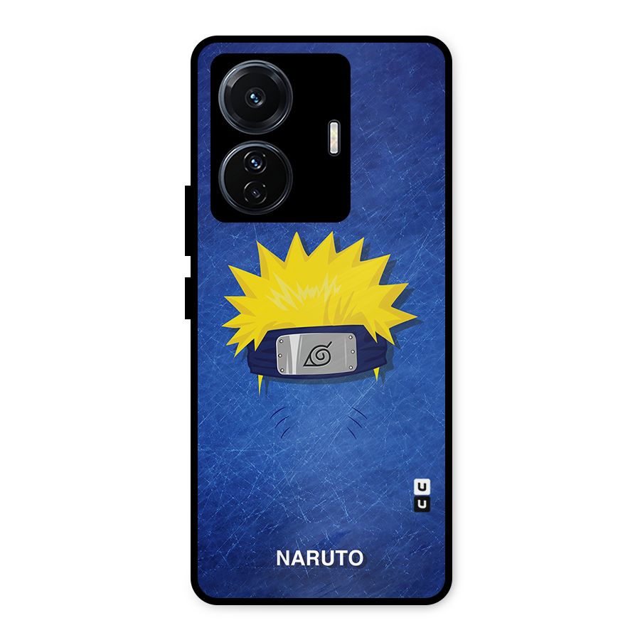 Naruto Headband Minimal Metal Back Case for Vivo T1 Pro