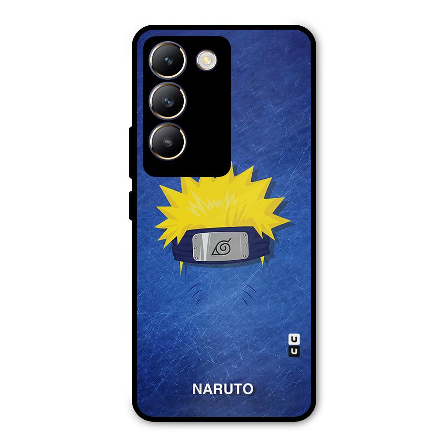 Naruto Headband Minimal Metal Back Case for Vivo T3 5G