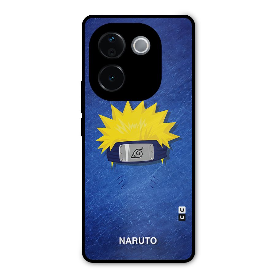 Naruto Headband Minimal Metal Back Case for Vivo T3 Pro