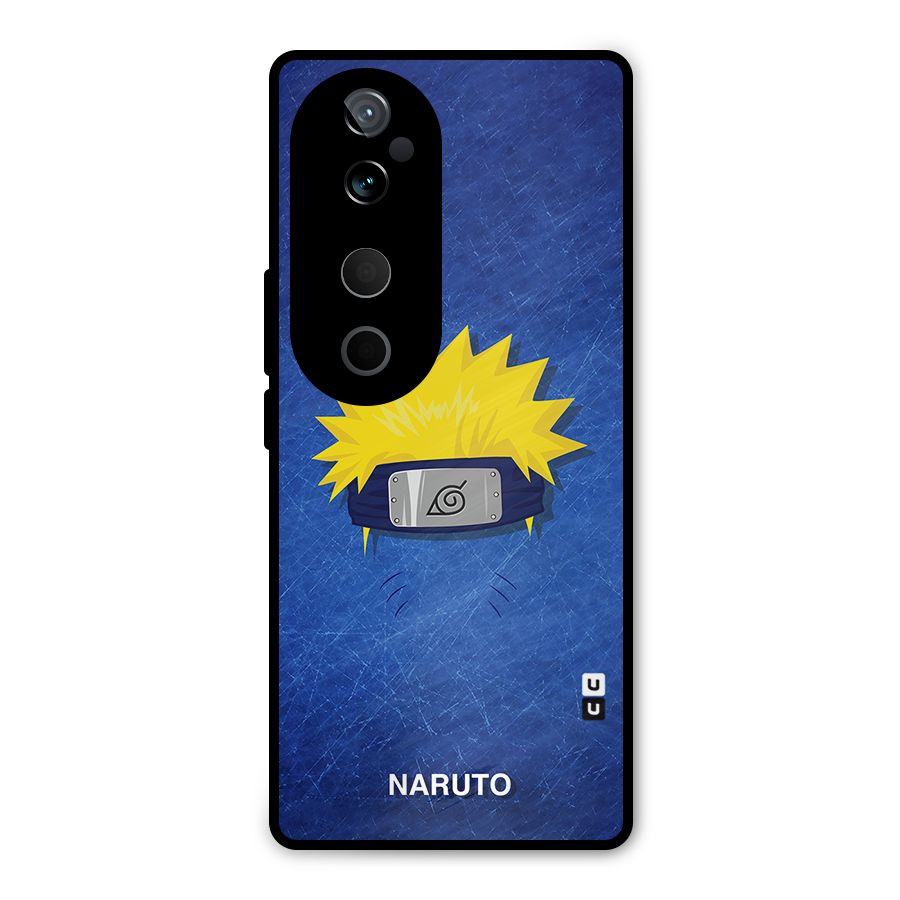 Naruto Headband Minimal Metal Back Case for Vivo T3 Ultra