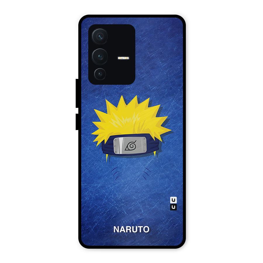 Naruto Headband Minimal Metal Back Case for Vivo V23 5G