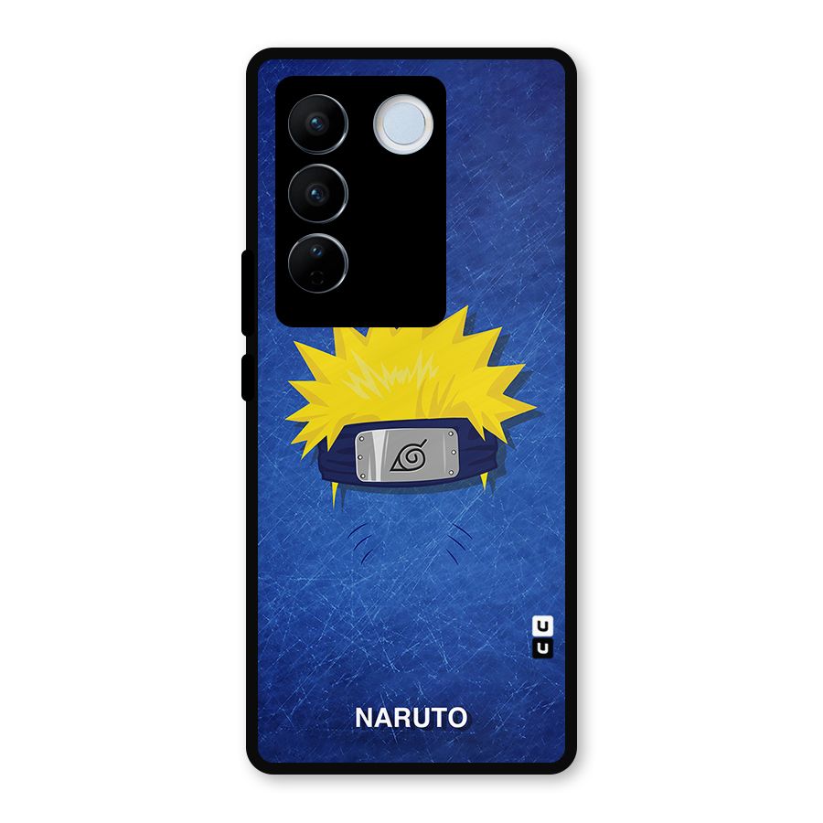Naruto Headband Minimal Metal Back Case for Vivo V27