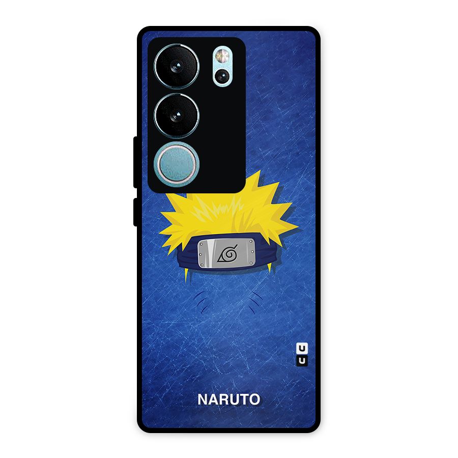 Naruto Headband Minimal Metal Back Case for Vivo V29 Pro