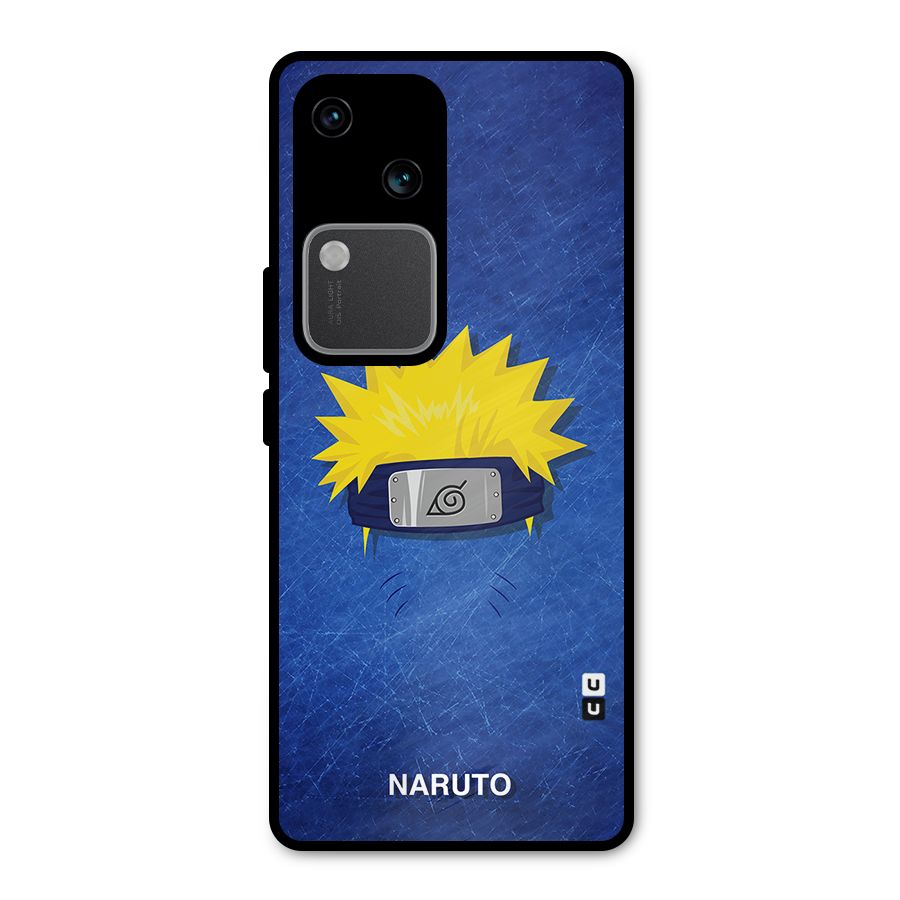 Naruto Headband Minimal Metal Back Case for Vivo V30