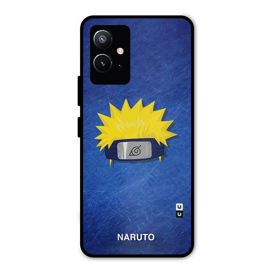 Naruto Headband Minimal Metal Back Case for Vivo Y75 5G