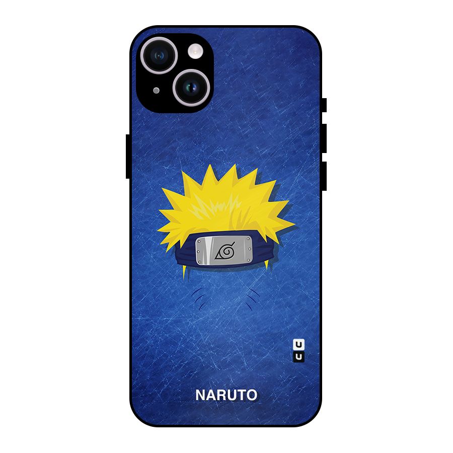 Naruto Headband Minimal Metal Back Case for iPhone 14 Plus