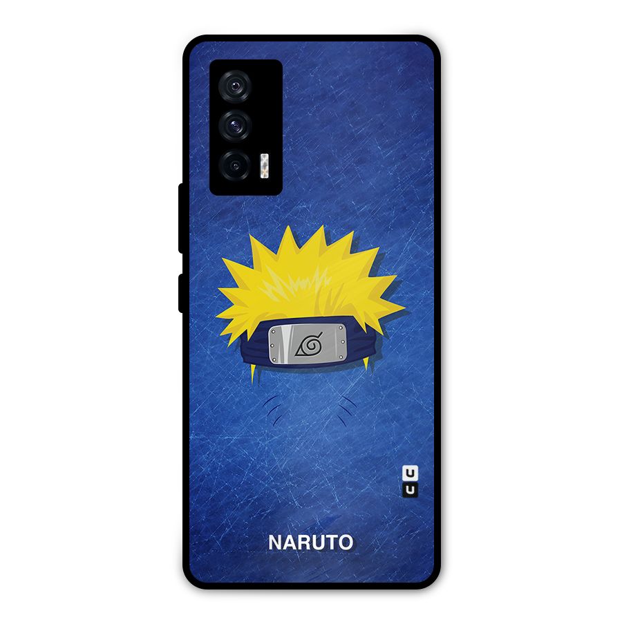 Naruto Headband Minimal Metal Back Case for iQOO 7 5G