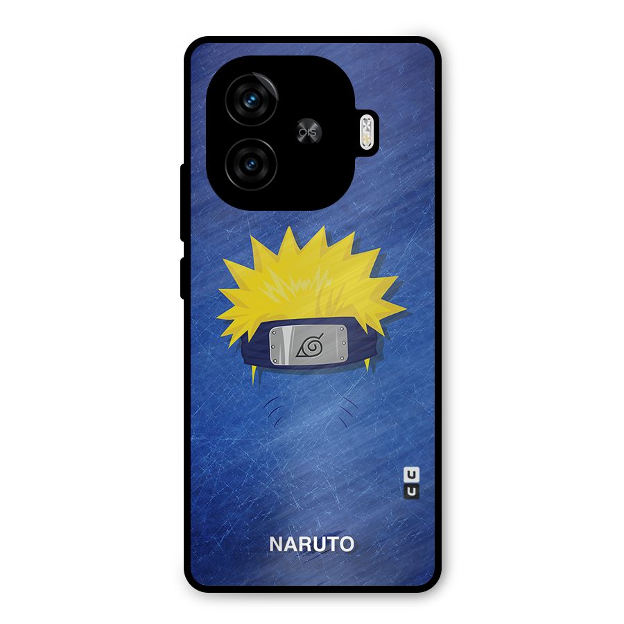 Naruto Headband Minimal Metal Back Case for iQOO Z9 Turbo