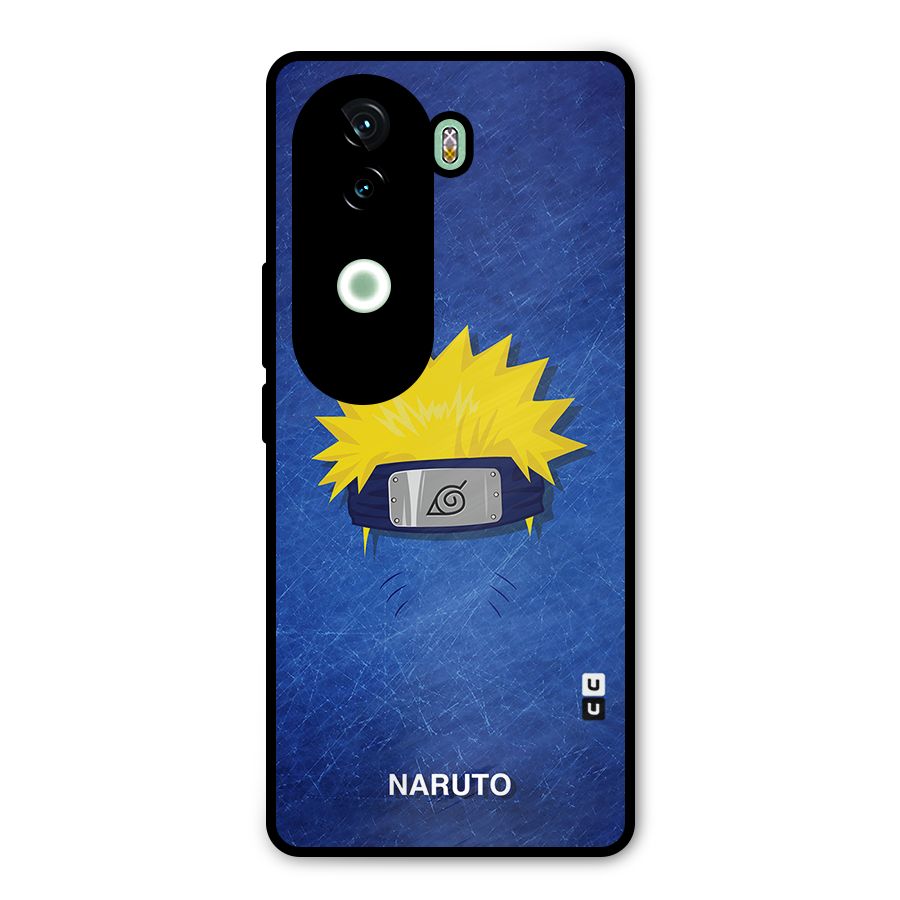 Naruto Headband Minimal Metal Back Case for iQOO Z9s