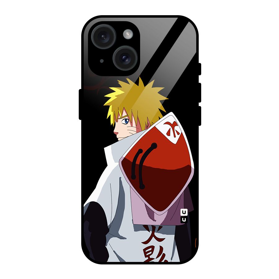 Naruto Hokage Glass Back Case for iPhone 15