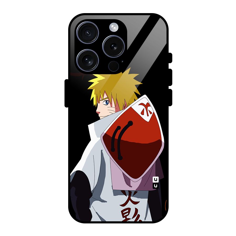 Naruto Hokage Glass Back Case for iPhone 15 Pro
