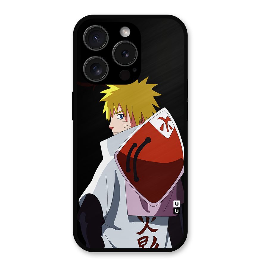 Naruto Hokage Metal Back Case for iPhone 15 Pro