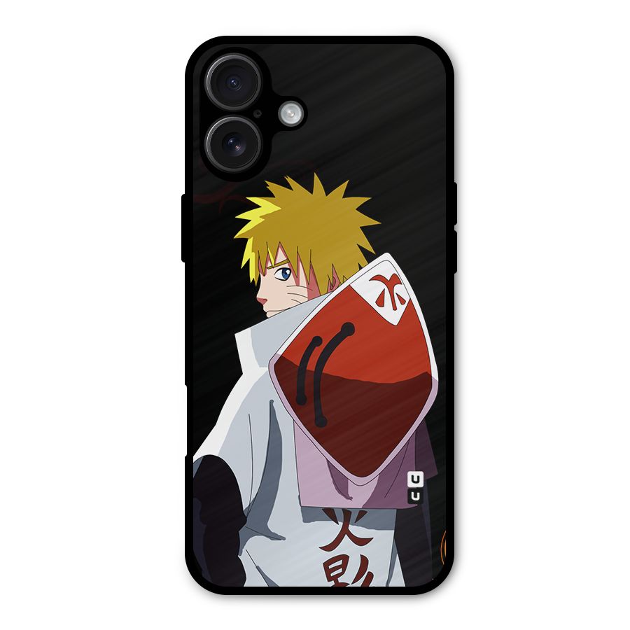 Naruto Hokage Metal Back Case for iPhone 16 Plus