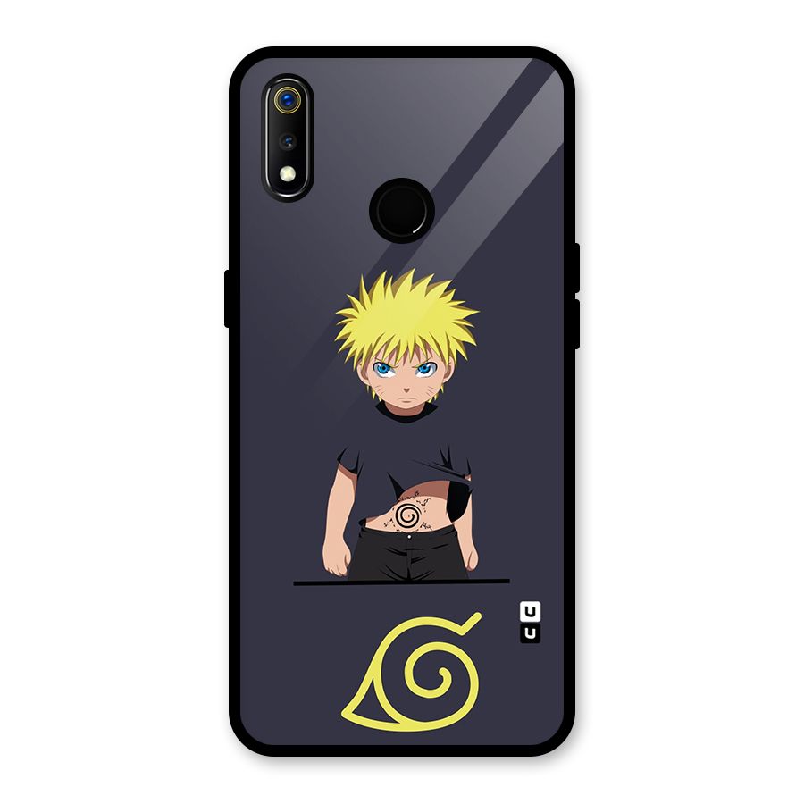Naruto Kid Glass Back Case for Realme 3