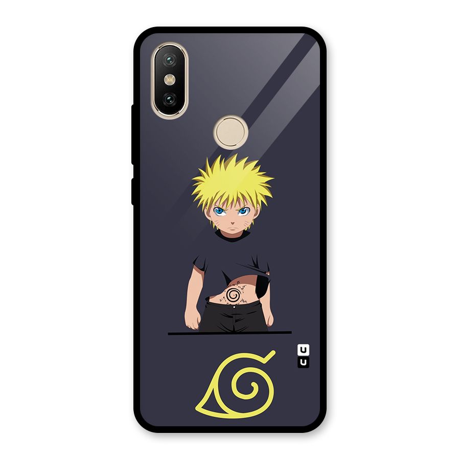 Naruto Kid Glass Back Case for Redmi A1