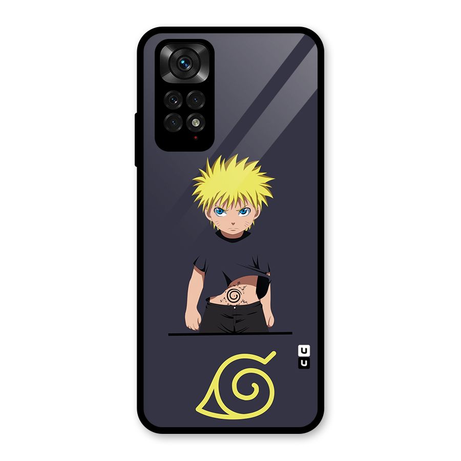 Naruto Kid Glass Back Case for Redmi Note 11S