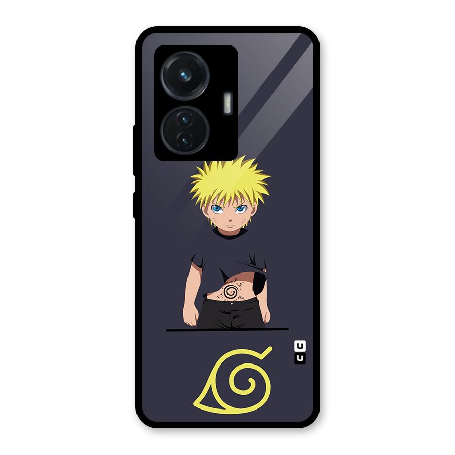 Naruto Kid Glass Back Case for Vivo T1 44W