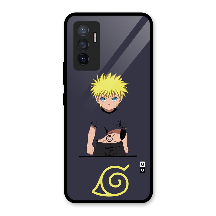 Naruto Kid Glass Back Case for Vivo V23e