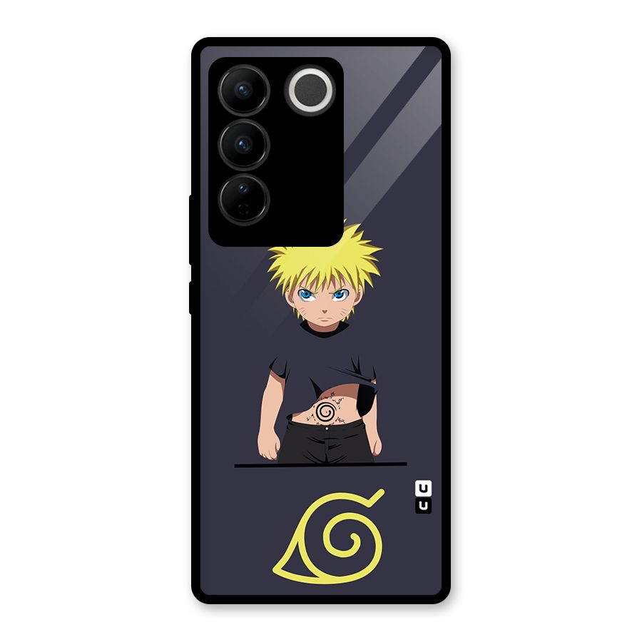 Naruto Kid Glass Back Case for Vivo V27