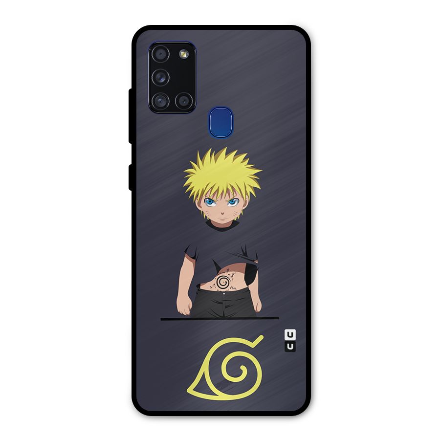 Naruto Kid Metal Back Case for Galaxy A21s