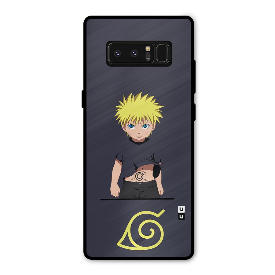 Naruto Kid Metal Back Case for Galaxy Note 8