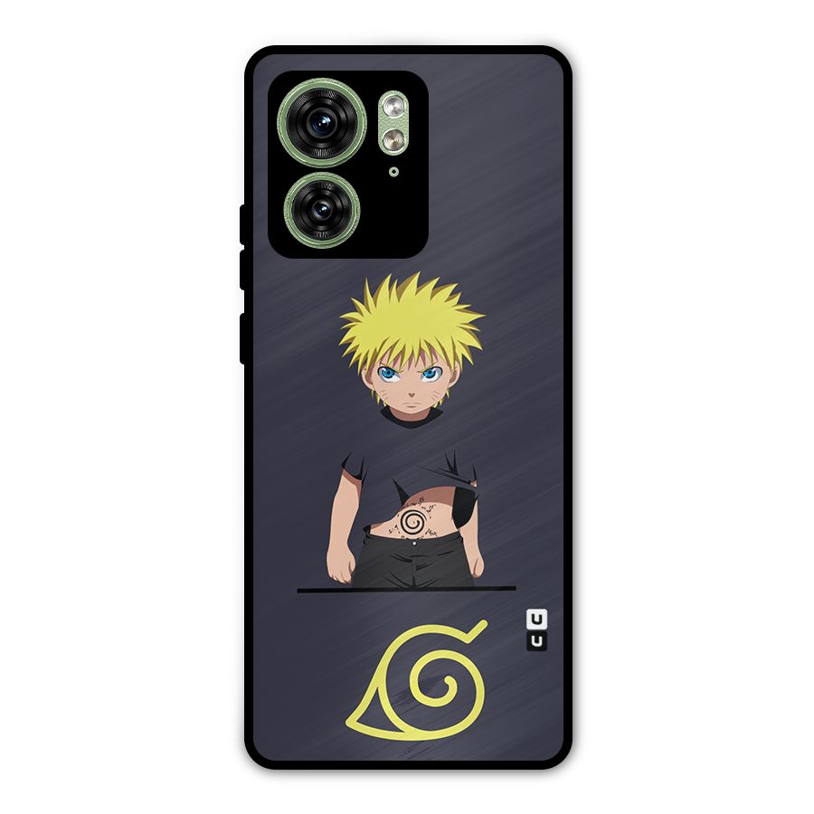 Naruto Kid Metal Back Case for Motorola Edge 40 5G