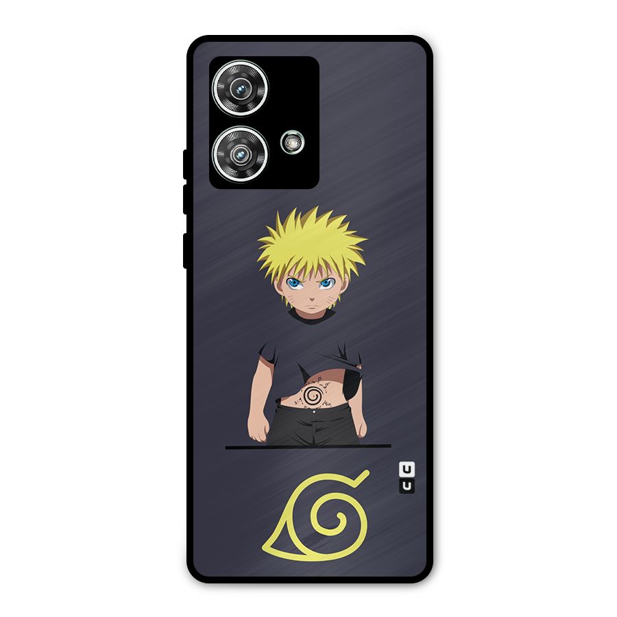 Naruto Kid Metal Back Case for Motorola Edge 40 Neo