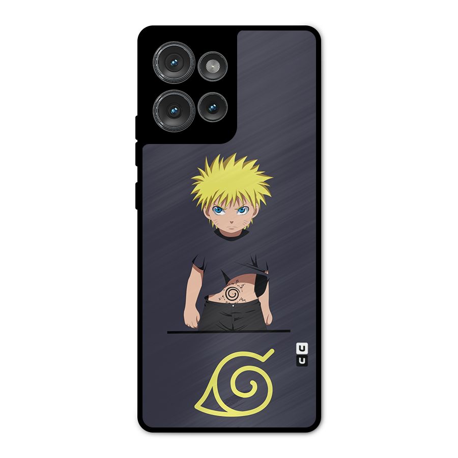 Naruto Kid Metal Back Case for Motorola Edge 50