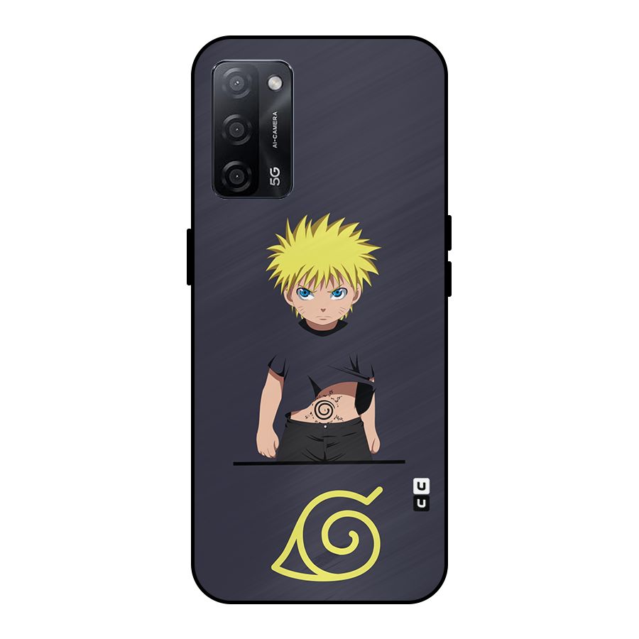 Naruto Kid Metal Back Case for Oppo A53s 5G
