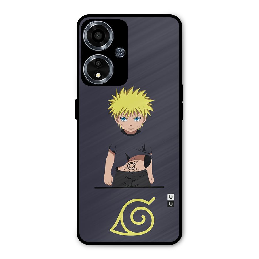Naruto Kid Metal Back Case for Oppo A59
