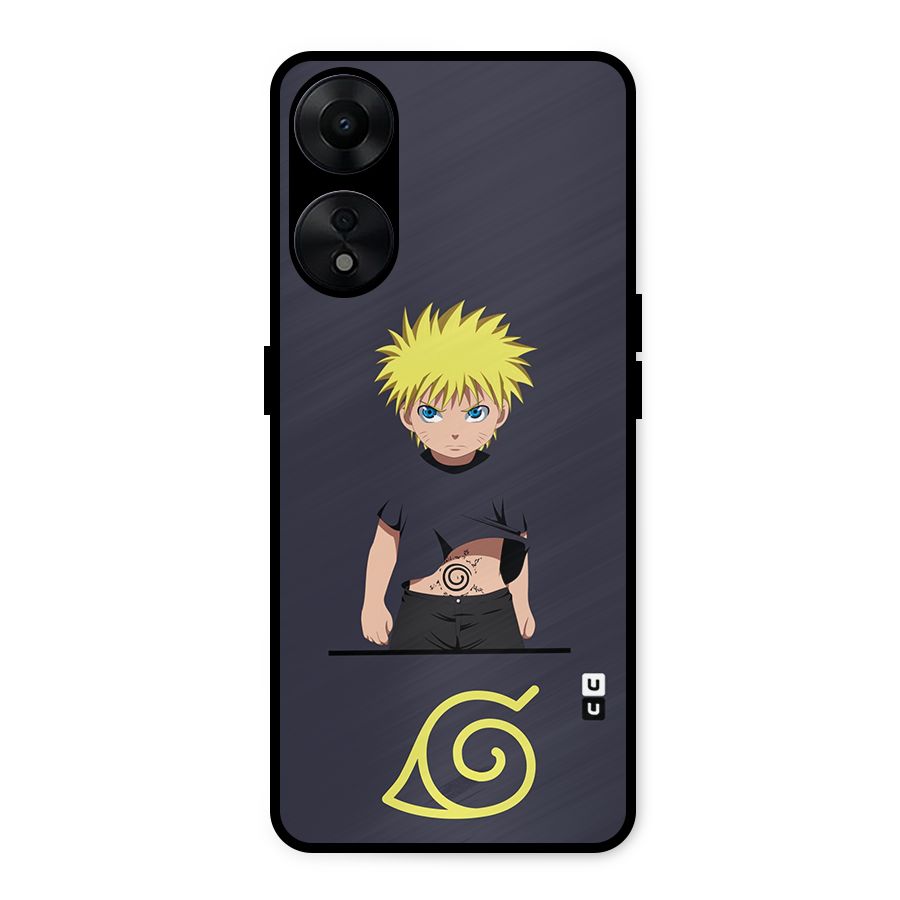 Naruto Kid Metal Back Case for Oppo A78 5G