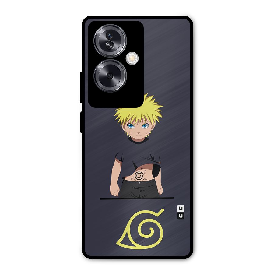 Naruto Kid Metal Back Case for Oppo A79 5G